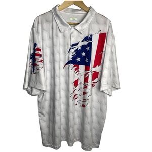 Obnoxious Golf American Flag Performance Polo Men’s 3X